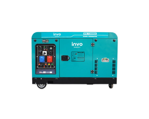 Дизельний генератор INVO DTS-13000EA у кожусі, 12/13кВт, 230/380В